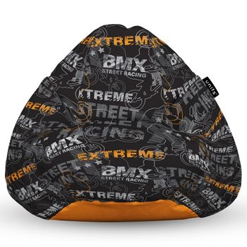 Fotoliu units puf (bean bag) tip para, impermeabil, cu maner, 80 x 90 x 68 cm, bmx