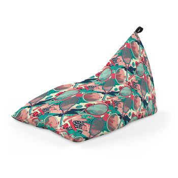 Fotoliu units puf (bean bag) tip lounge, impermeabil, cu maner, 155 x 83 x 65 cm, tenis