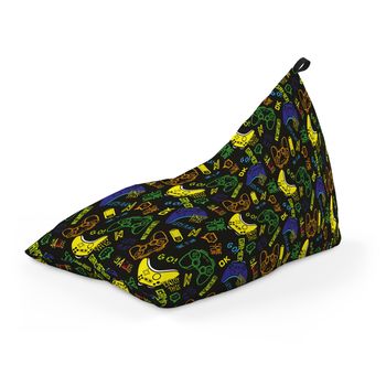 Fotoliu units puf (bean bag) tip lounge, impermeabil, cu maner, 155 x 83 x 65 cm, let's play