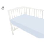 MimiNu - Cearceaf Jerse cu elastic, 120X60 cm, Light blue fotografia produsului