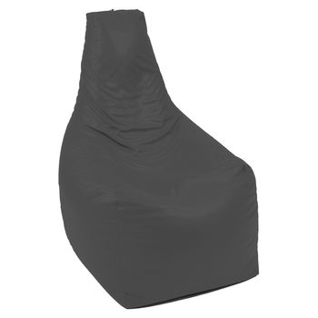 Fotoliu pufrelax para sunlounger evo xl - dark grey ( pu) umplut cu perle polistiren