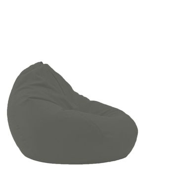 Fotoliu pufrelax tip sac nirvana grande textil, moon grey, husa detasabila, umplut cu perle polistiren