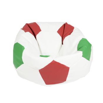 Fotoliu pentru copii (3-10 ani) minge telstar junior - italy (piele eco) cu perle polistiren