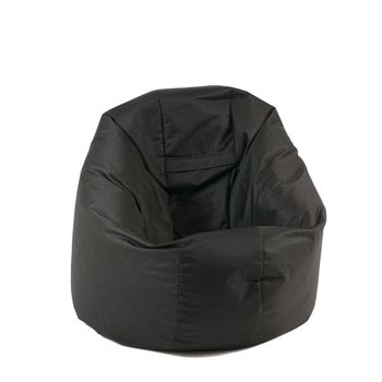 Fotoliu beanbag relaxo xl - teteron black (pretabil si la exterior) umplut cu perle polistiren