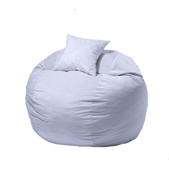 Set fotoliu mediu matusalem + perna decorativa - snowflake (gama plush honey) umplut cu fulgi de burete memory mix®