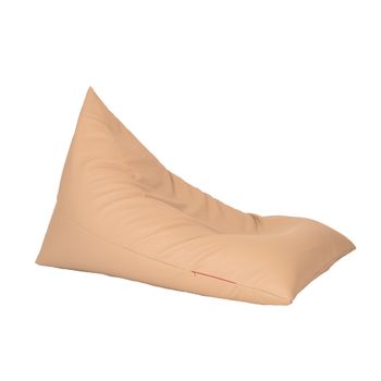 Fotoliu sac, pufrelax kudos - nude ( pu) umplut cu perle polistiren