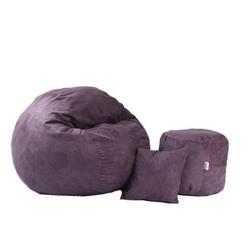 Set fotoliu puf matusalem,otoman si perna decorativa magnetic ink ( textil), umplut cu fulgi de burete memory mix