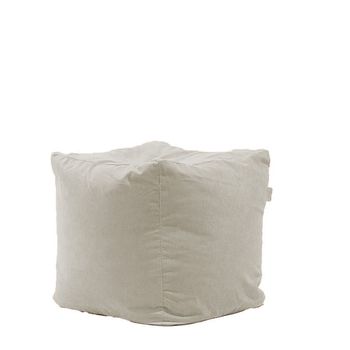 Fotoliu pufrelax taburet cub xl - rainy day cu husa detasabila textila, umplut cu perle polistiren