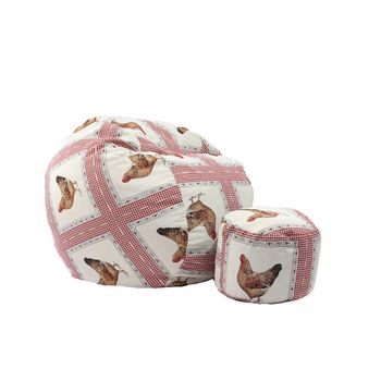 Set fotoliu pufrelax king size + otoman - henny ( rustic high) umplut cu fulgi de burete memory mix