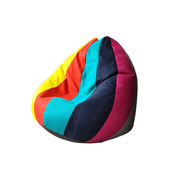Fotoliu pufrelax tip sac nirvana grande panama multicolor pretabil si la exterior, husa detasabila, cu perle polistiren