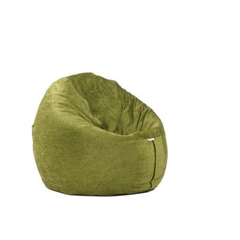 Fotoliu relaxo xl, chelford green ( textil) cu husa detasabila textila, umplut cu perle polistiren