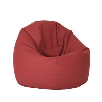 Fotoliu (mediu) relaxo xl - wine ( pu) umplut cu perle polistiren (beanbag marca pufrelax)