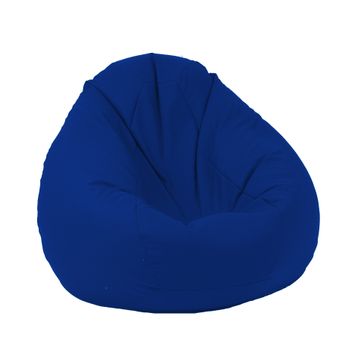 Fotoliu puf tip sac nirvana gigant - teteron blue royal (pretabil si la exterior) umplut cu perle polistiren