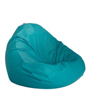 Fotoliu pufrelax tip sac nirvana gigant panama, aqua , pretabil si la exterior, umplut cu perle polistiren