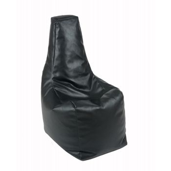 Fotoliu (mediu) sunlounger - back 2 black ( pu) umplut cu perle polistiren (fotoliu para marca pufrelax)