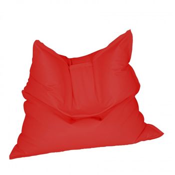 Fotoliu mare, magic pillow - panama red , pretabil si la exterior, umplut cu perle polistiren,