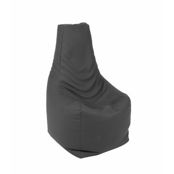Fotoliu (mediu) sunlounger - dark grey ( pu) umplut cu perle polistiren (fotoliu para marca pufrelax)