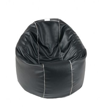 Fotoliu pentru copii (2-14 ani) relaxo - silver touch (piele eco) umplut cu perle polistiren (beanbag marca pufrelax)