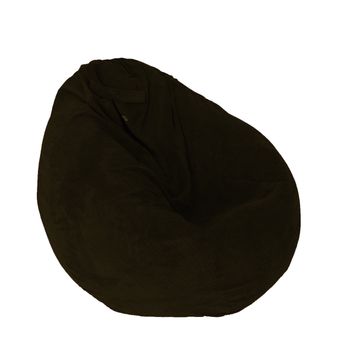 Fotoliu pufrelax nirvana grande - brown muffin (gama diamond) cu husa detasabila textila, umplut cu perle polistiren