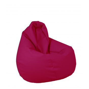 Fotoliu pufrelax tip sac nirvana hobbit panama, pink, pretabil si la exterior, husa detasabila, cu perle polistiren