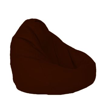 Fotoliu pufrelax tip sac nirvana grande teteron chocolatte pretabil si la exterior husa detasabila, cu perle polistiren