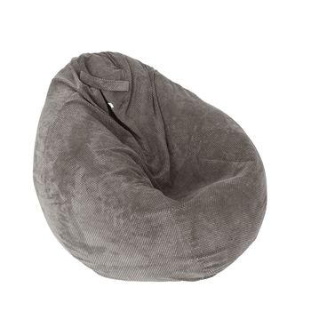 Fotoliu pufrelax tip sac nirvana gigant textil, old oak, husa detasabila, umplut cu perle polistiren