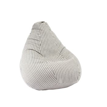 Fotoliu pufrelax tip sac nirvana hobbit textil, riviera stripes, husa detasabila, umplut cu perle polistiren