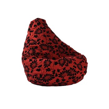 Fotoliu pufrelax tip sac nirvana hobbit textil, poppy , husa detasabila, umplut cu perle polistiren