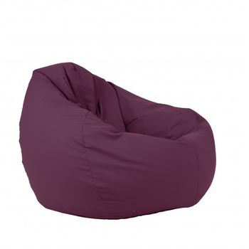 Fotoliu pufrelax tip sac nirvana gigant poliuretan, plum , umplut cu perle polistiren