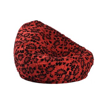 Fotoliu pufrelax tip sac nirvana gigant textil, poppy, umplut cu perle polistiren