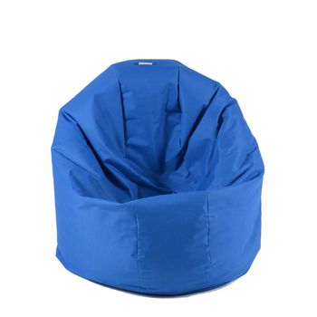 Fotoliu mediu, relaxo xl - electric blue , pretabil si la exterior, umplut cu perle polistiren,