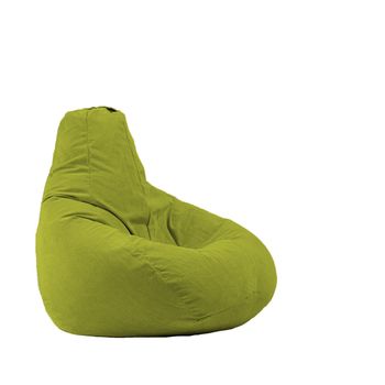 Fotoliu pufrelax tip sac nirvana hobbit textil, guacamole , husa detasabila, umplut cu perle polistiren