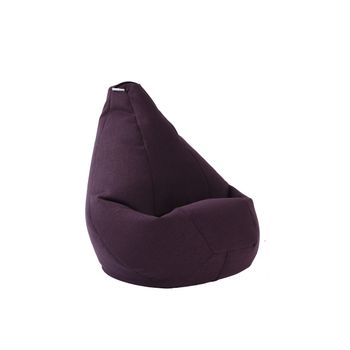 Fotoliu pufrelax tip sac nirvana light textil, fancy purple, husa detasabila, umplut cu perle polistiren
