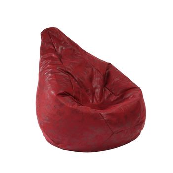 Fotoliu pufrelax mic copii, 4-14 ani, nirvana light, cranberry, husa detasabila textila, umplut cu perle polistiren