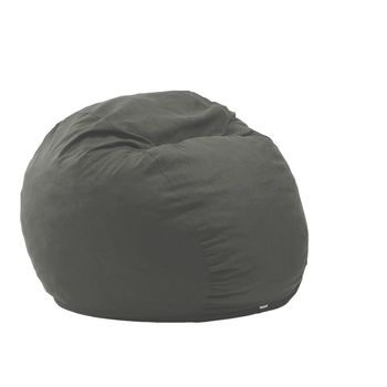 Fotoliu puf king size xl - moon grey umplut cu fulgi de burete memory mix