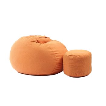 Set fotoliu puf matusalem si otoman sunrise ( rustic) umplut cu fulgi de burete memory mix
