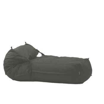 Fotoliu pufrelax yoga xl - moon grey umplut cu fulgi de burete memory mix