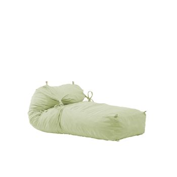 Fotoliu pufrelax yoga xl - light olive umplut cu fulgi de burete memory mix