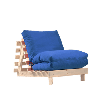 Fotoliu pufrelax sezlong lemn fubsy, 170 cm x 88 cm x 73 cm, mare, bombay blue denim