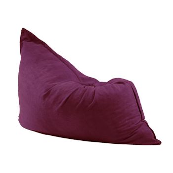 Fotoliu tip perna magic pillow xxl, plum gama plush honey umplut cu fulgi de burete memory mix