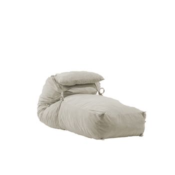Fotoliu pufrelax yoga xl + perna - rainy day umplut cu fulgi de burete memory mix
