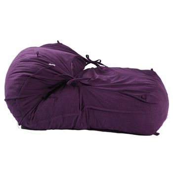 Fotoliu pufrelax yoga xl mulberry ( textil) umplut cu fulgi de burete memory mix