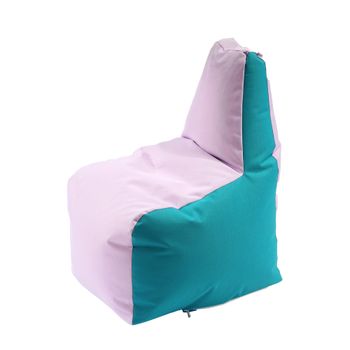 Fotoliu puf tip scaun pentru copii,sunlounger junior, panama pink clouds, pretabil si al exterior, cu perle polistiren