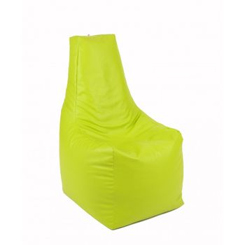 Fotoliu (mediu) sunlounger - fistic (piele eco) umplut cu perle polistiren (fotoliu para marca pufrelax)
