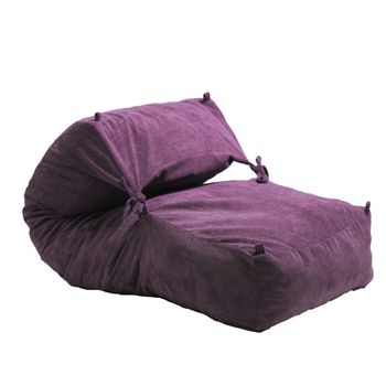Fotoliu pufrelax yoga xl - pink (gama diamond) umpluta cu fulgi de burete memory mix®