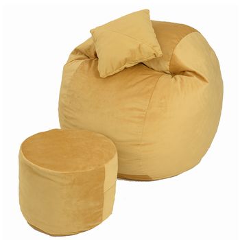 Set fotoliu matusalem+otoman+perna decorativa - lemon husa detasabila, pat, cu fulgi de burete memory mix,