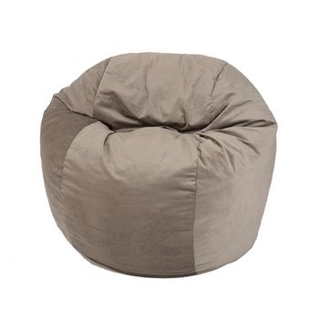 Fotoliu pufrelax king size - old oak (gama plush honey) umplut cu fulgi de burete memory mix®