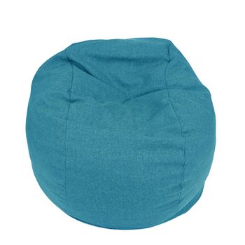 Fotoliu pufrelax king size - blue sky (gama savana) umplut cu fulgi de burete memory mix®