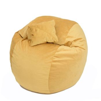 Set fotoliu king size + perna decorativa - lemon husa detasabila, pat, cu fulgi de burete memory mix,