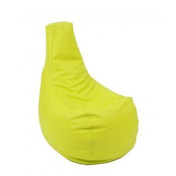 Fotoliu (mediu) sunlounger evo - fistic (piele eco) umplut cu perle polistiren (fotoliu para marca pufrelax)